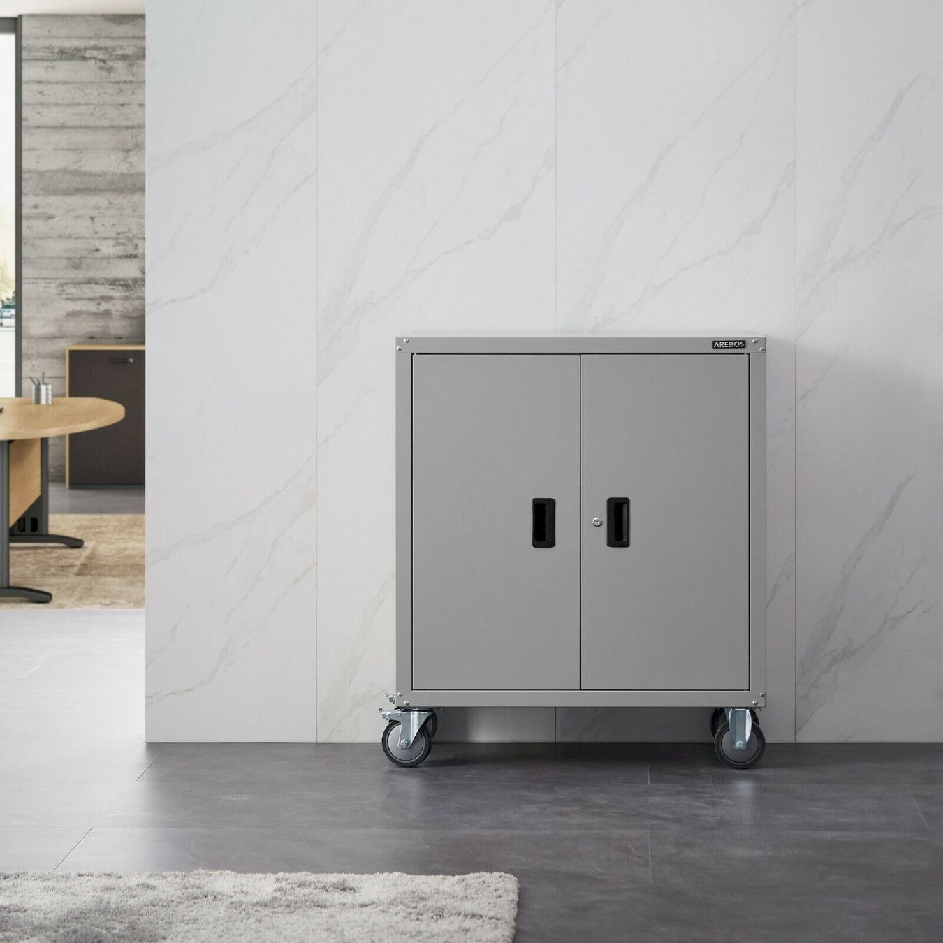Armadi & Scaffali: Aktenschrank in grau mit 4 Rädern – Nuovo e nell'imballaggio originale da Bottighofen venduto da zaap 3