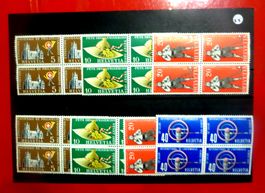 SCHWEIZER Marken ZUMSTEIN No. Serie 320-323  ** + 3 Bögen **