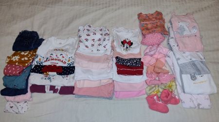 Babykleider-Set Mädchen Gr. 62-68