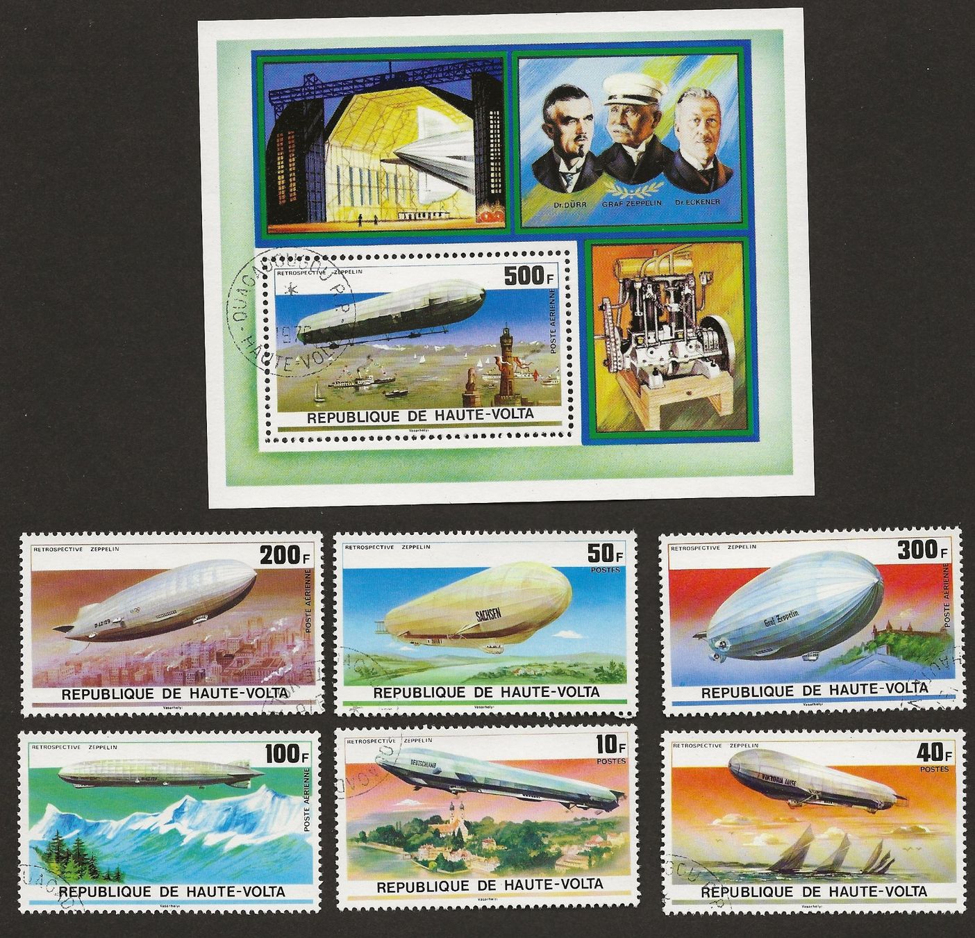 Tutti i francobolli: Lot Zeppelin / Luftschiff Briefmarken mit Block Dürr Eckener – Nuovo (secondo la descrizione) da Baar venduto da Saegi1