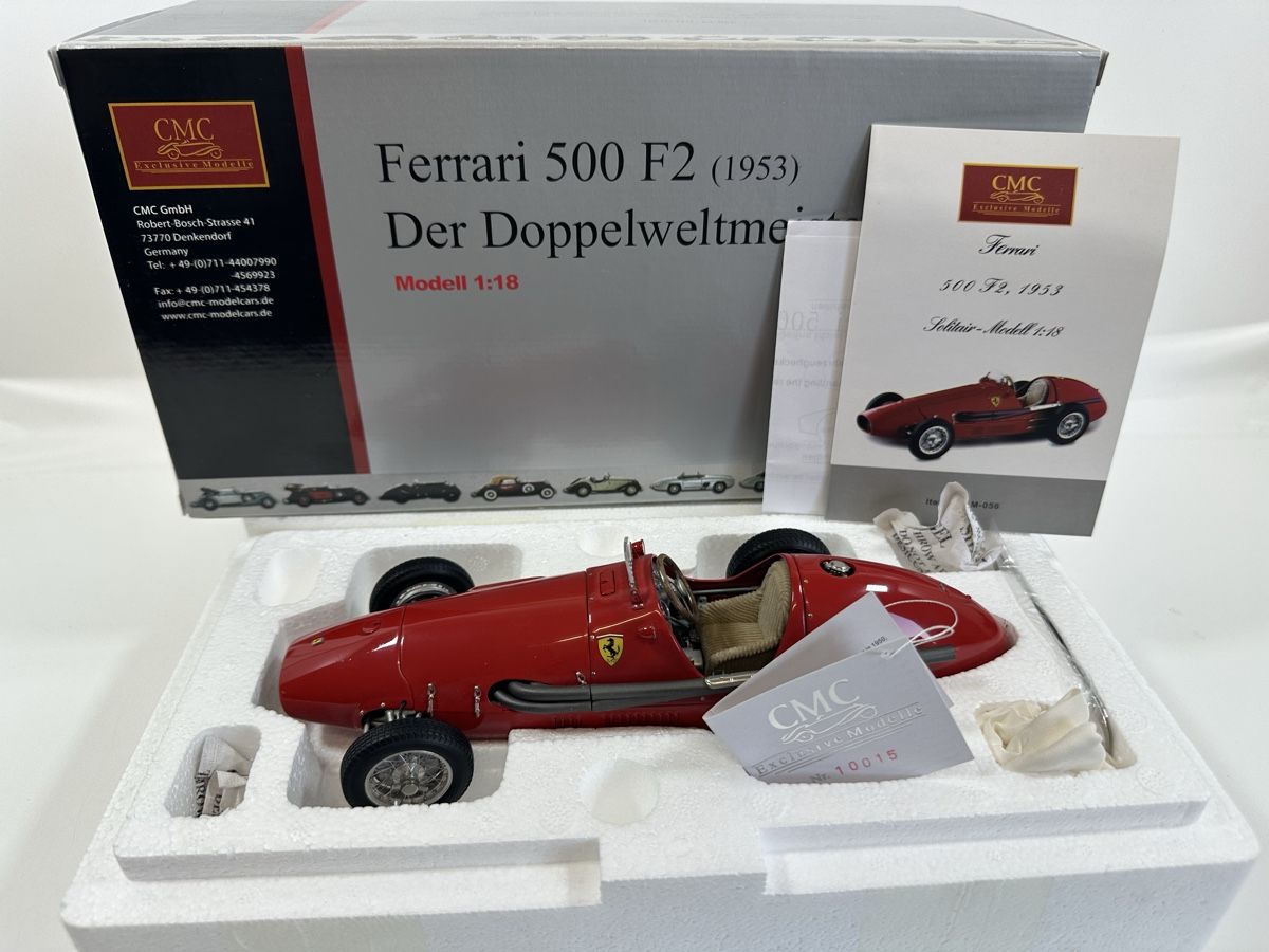 ミニカー CMC Ferrari 500 F2 Der Doppelweltmeister 1953 Ferrari 500 F2 1:18 „Der Doppelweltmeister“, CMC, m.OVP