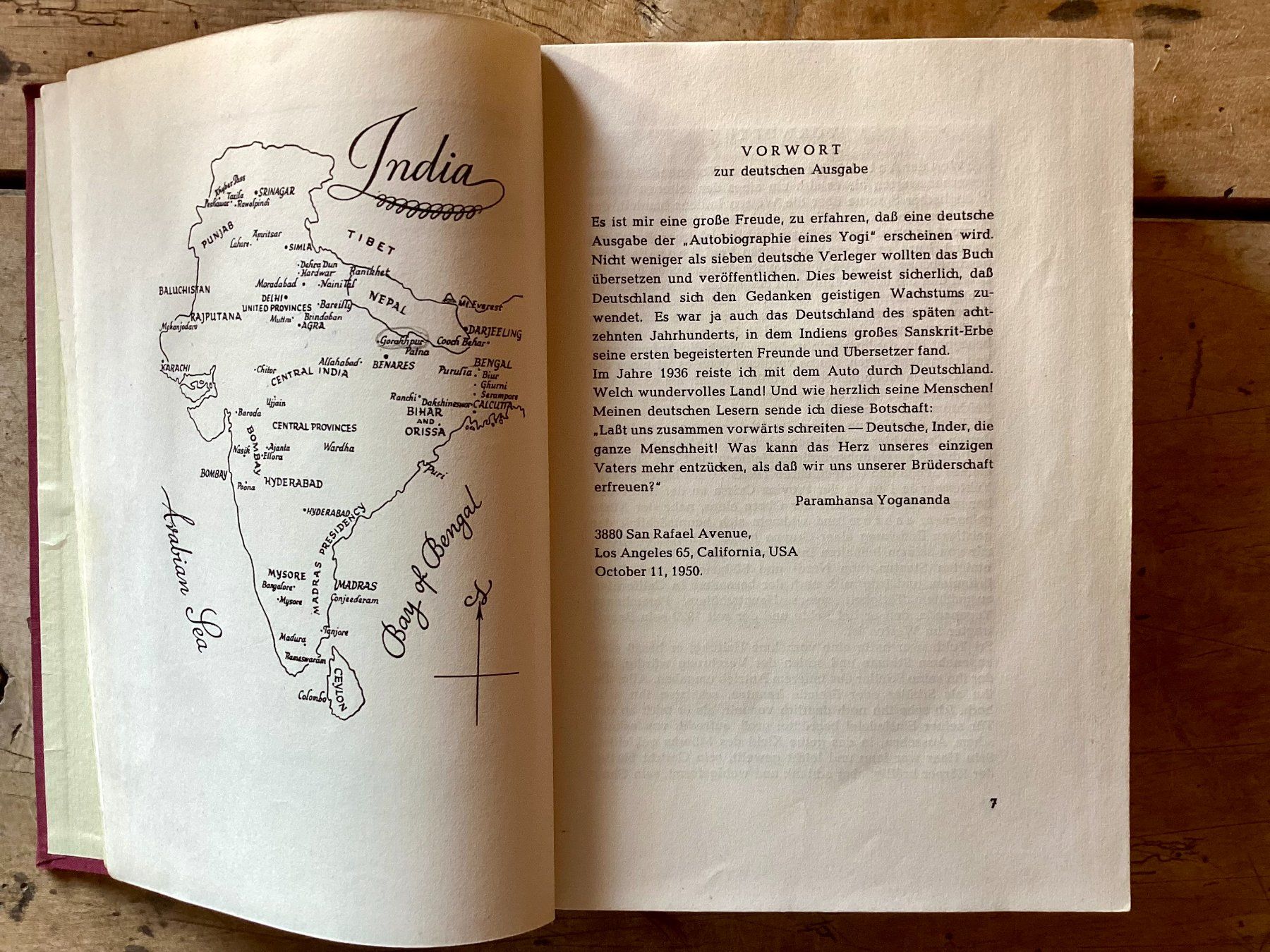 Bücher: Yoganada, Autobiographie eines Yogi,  deutsche EA ! – Gebraucht aus Ronco sopra Ascona von R66sA22 2