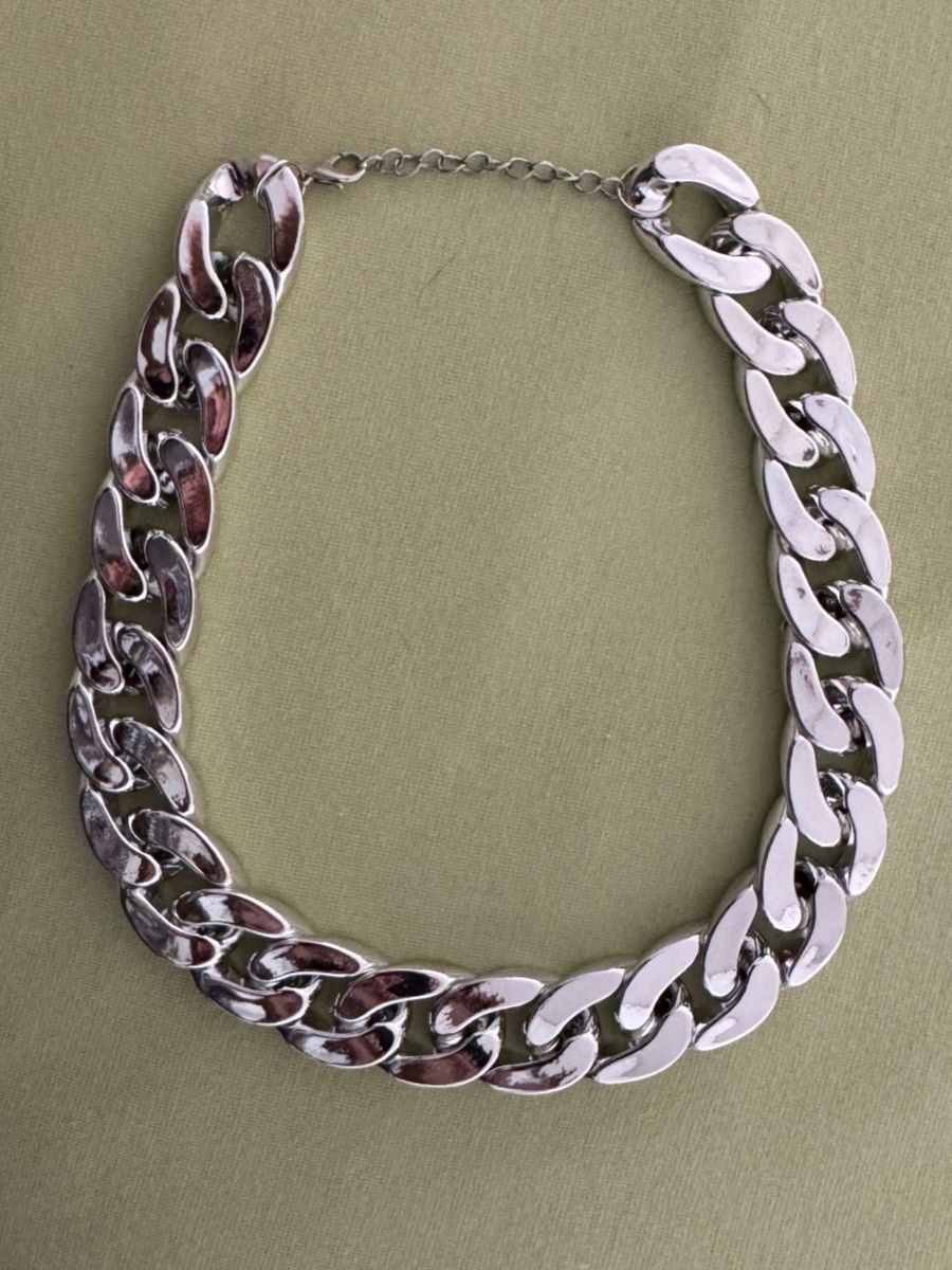 Catenine: Kette Silber Glanz Chunky Glieder Stil – Usato da Oberrohrdorf venduto da chilibiggi