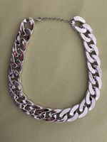 Kette Silber Glanz Chunky Glieder Stil