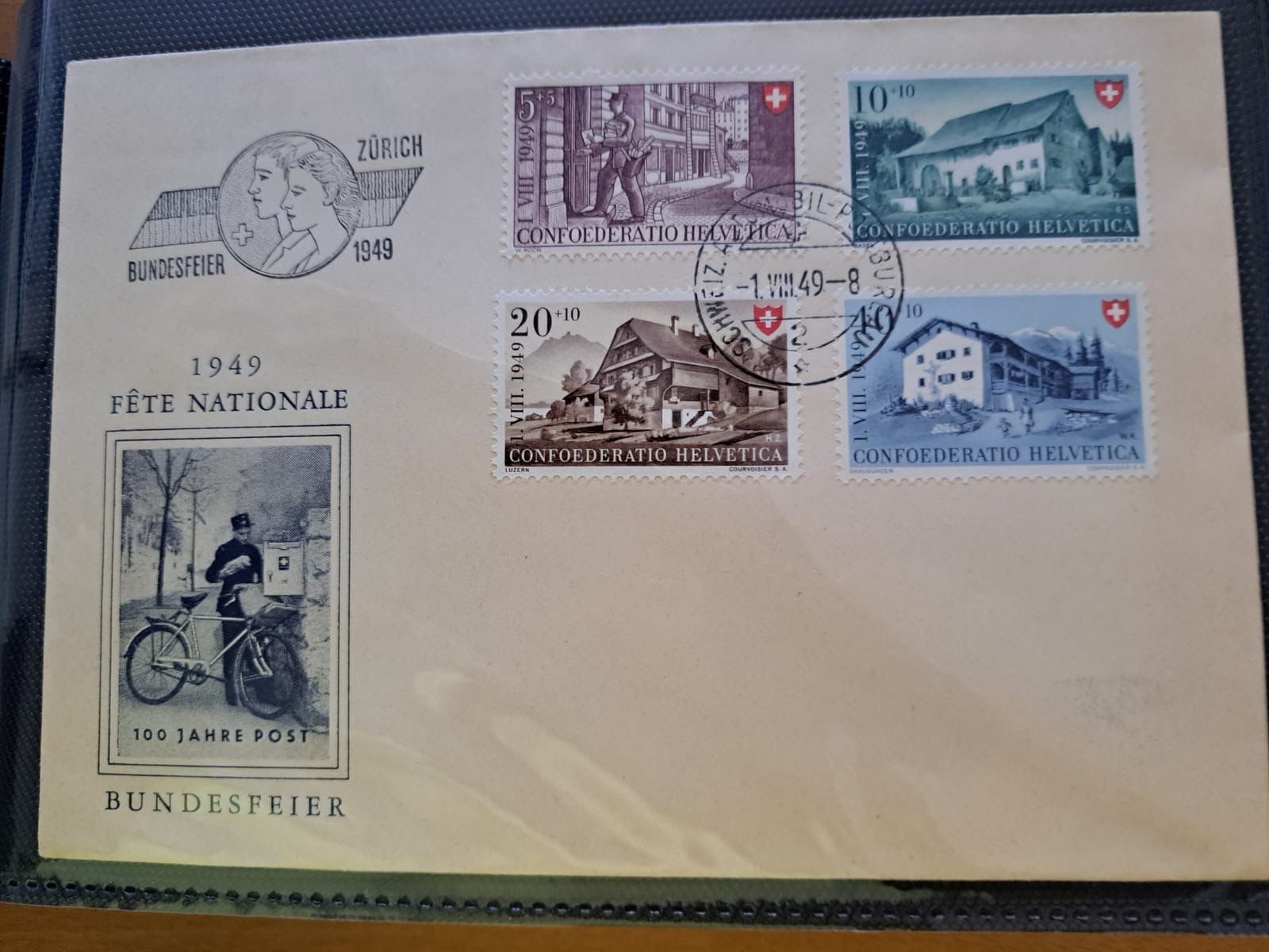 Album: 15 FDC-Album Schweizer Briefe – Usato da Effretikon venduto da Girlen14 1