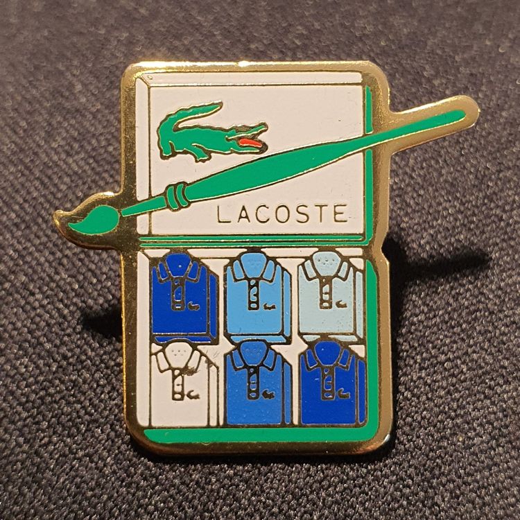 U360 - Pin Lacoste Logo Krokodil Pinsel T-Shirts Polo-Shirts (Gebraucht ...