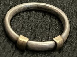 Ring Silber 950 Gold 585