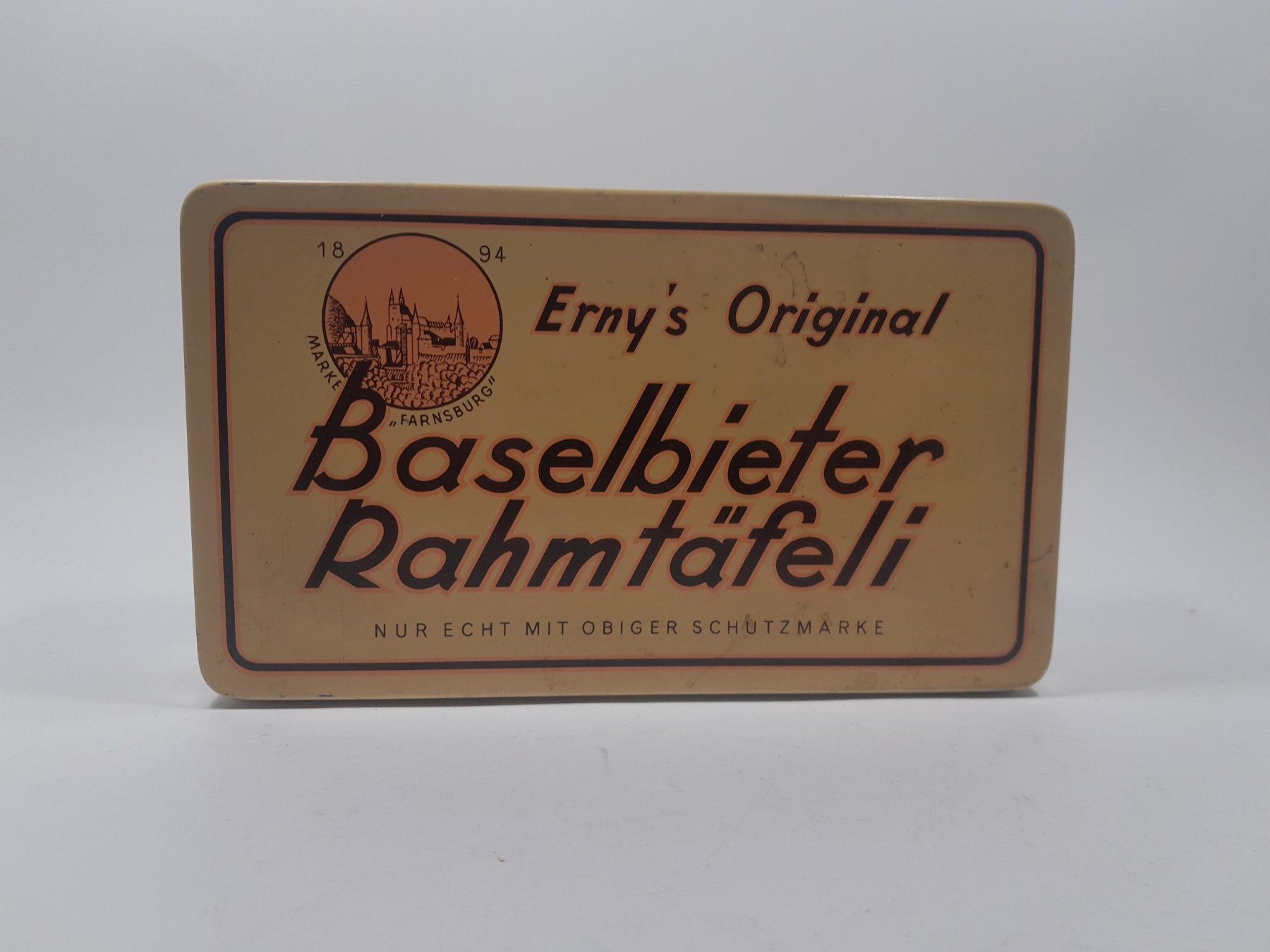 Dosen: Vintage Blechdose / Büchse  / Dose - Baselbieter Rahmtäfeli – Gebraucht aus Männedorf von Bel-view 1
