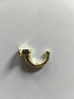Wandhaken goldfarben Metall klein, guter Zustand