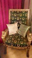 Barock- Pharao-Thron gold, Sessel,