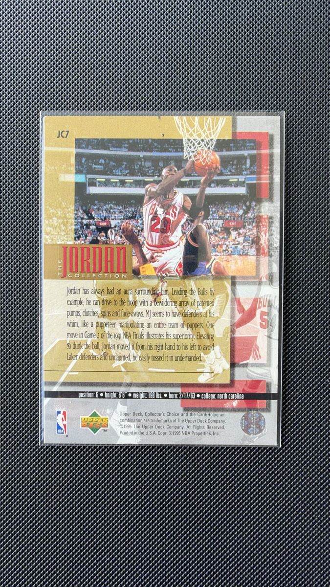 Nba Cartes à collectionner: Michael Jordan NBA Upper Deck 1995 JC7  – D'occasion à Affoltern am Albis par mr_choppa 1