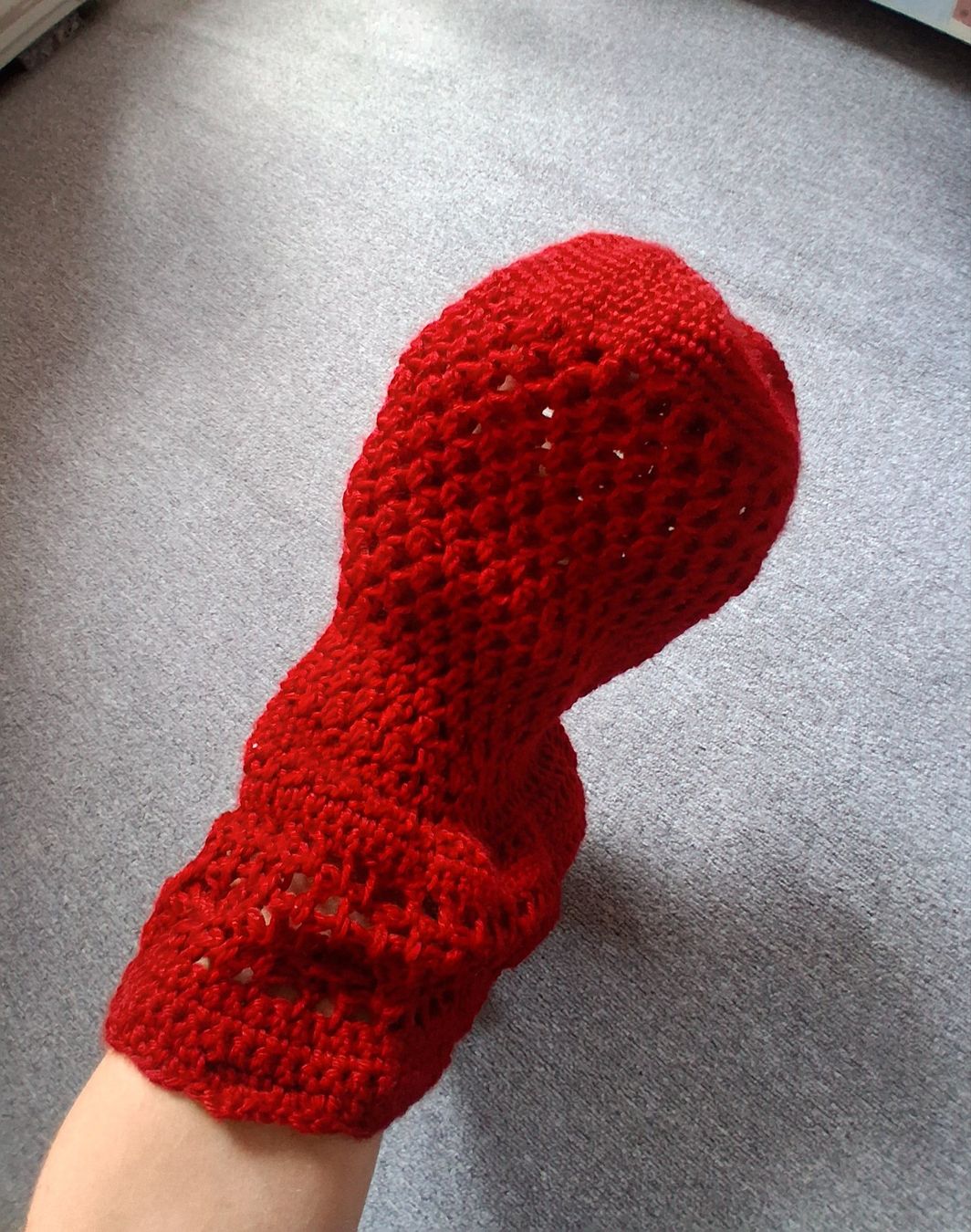Borse: Gehäkelte Handtasche Rot, Wolle, handmade – Usato da Wald ZH venduto da e8e 5