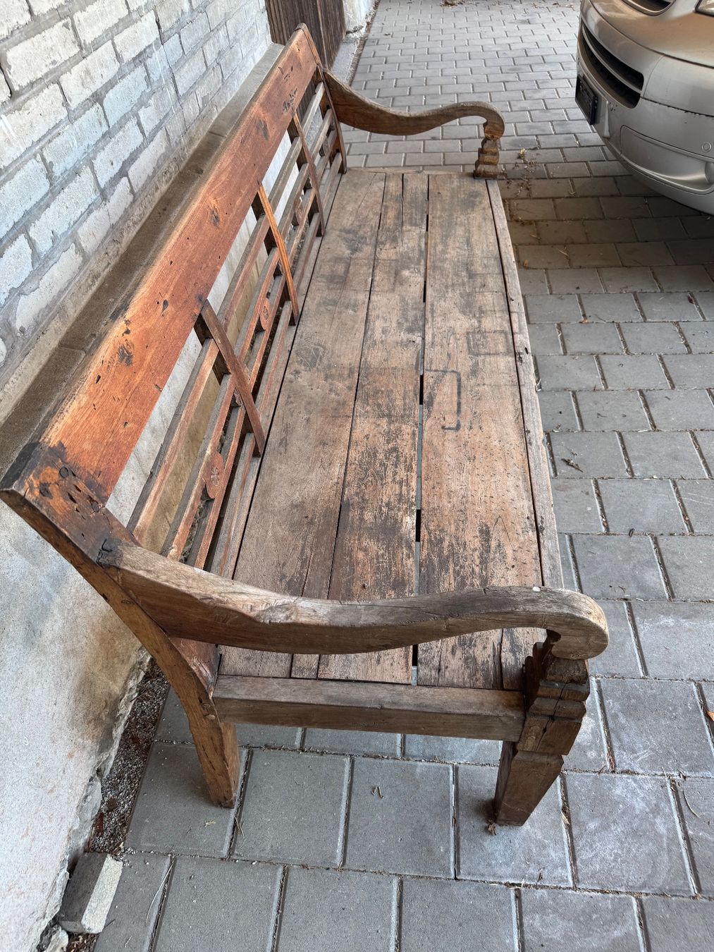 Bänke: Uralte Holzbank SHABBY CHIC – Gebraucht aus Neuendorf von Sternenzauber17 1