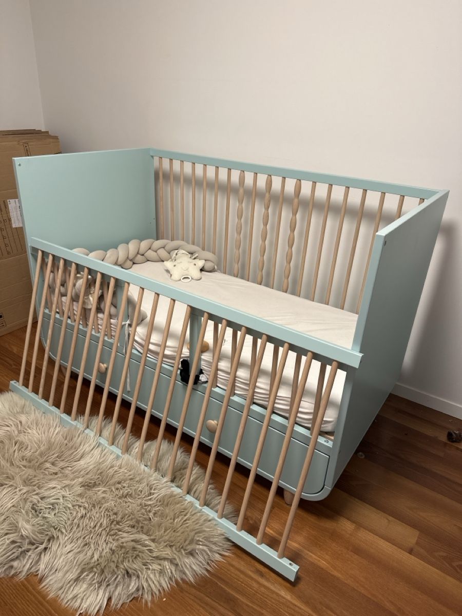 Lits: Ikea Myllra hellblau/mint kaum gebraucht  – D'occasion à St. Gallen par katheroni 2