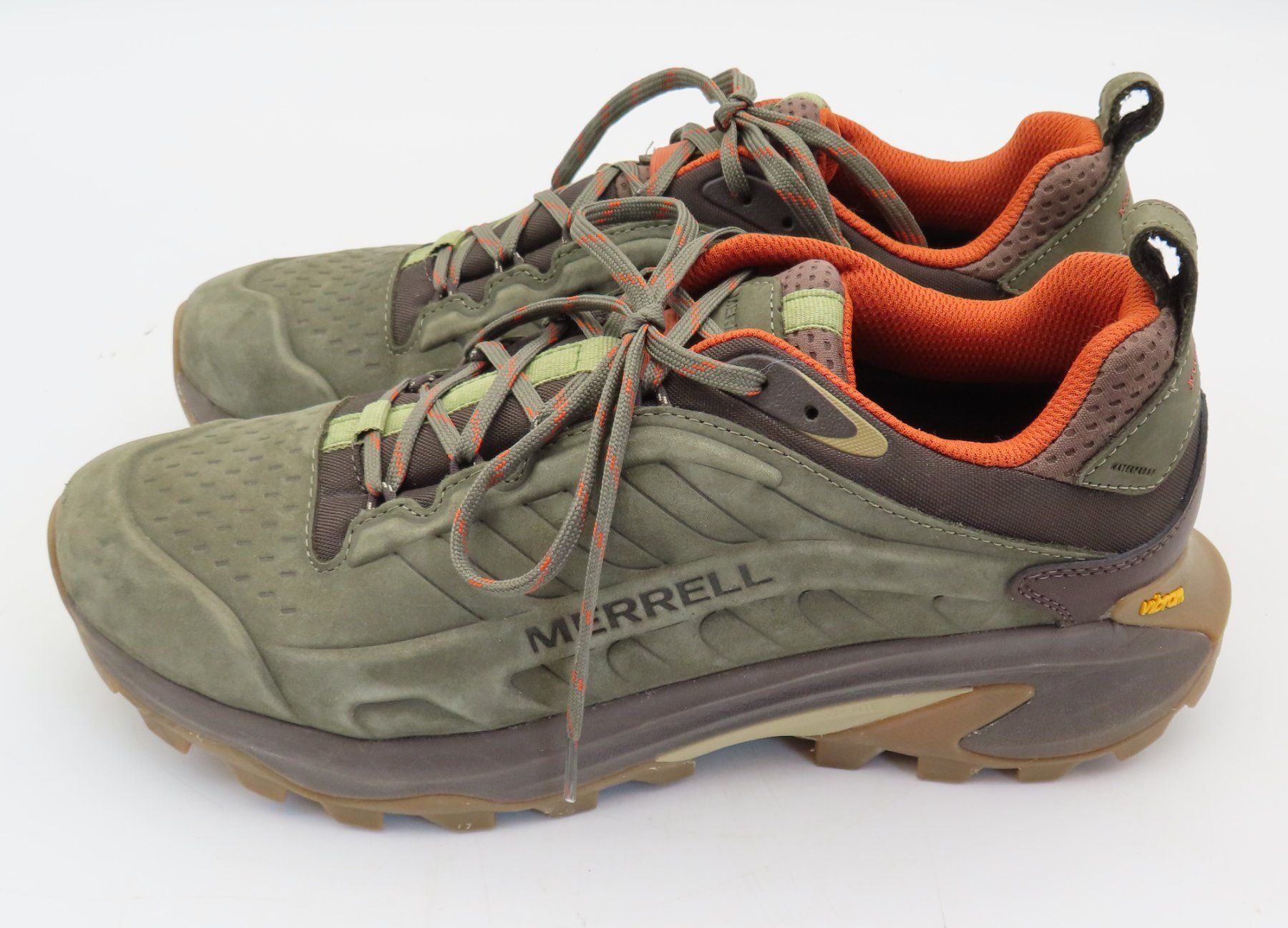 Merrell Scarpe da uomo: Grün-Orange Merrell Herren Wanderschuhe – Usato da Reinach BL venduto da WBZ-Flohmarkt 2