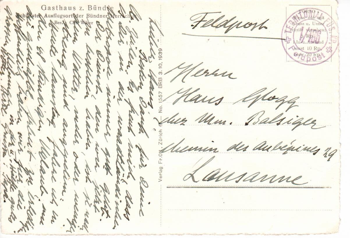 Cartoline postali: Jenins – Usato da Wolhusen venduto da Curver9 1