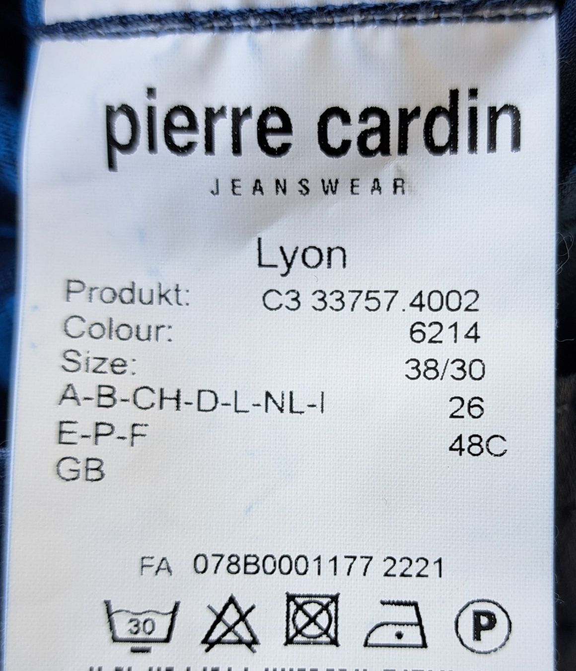 Pierre Cardin Pantaloni: NEU! Pierre Cardin leichte Freizeithose, Gr. 38/30 – Nuovo e nell'imballaggio originale da Gysenstein venduto da joshuas81 5