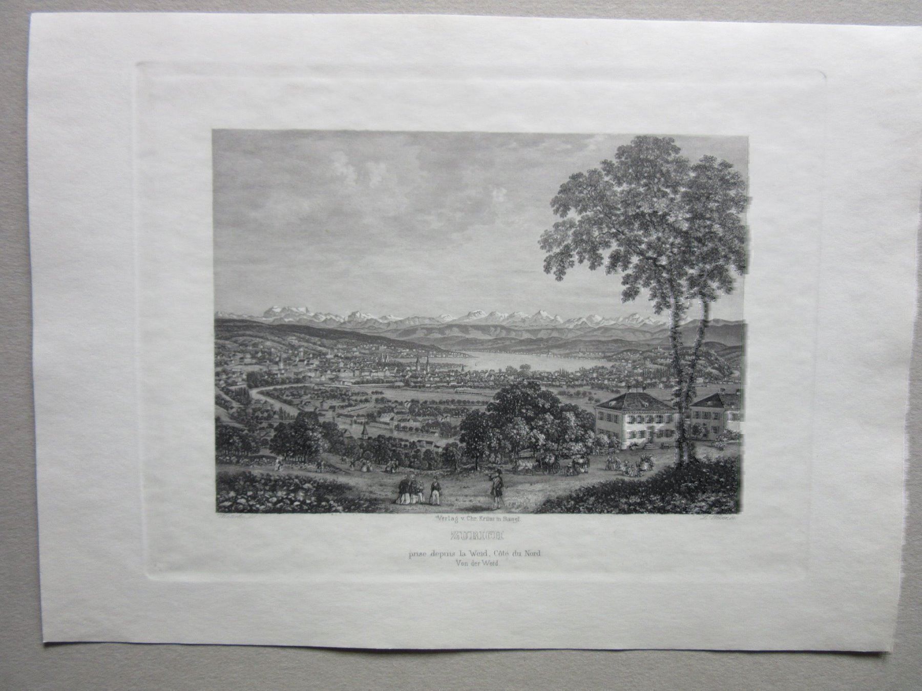 Incisioni: ZÜRICH   AQUATINTA – Usato da Gersau venduto da grafik-kunst 1