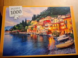 1000 Teile Puzzle mit malerischem italienischem Seepanora...
