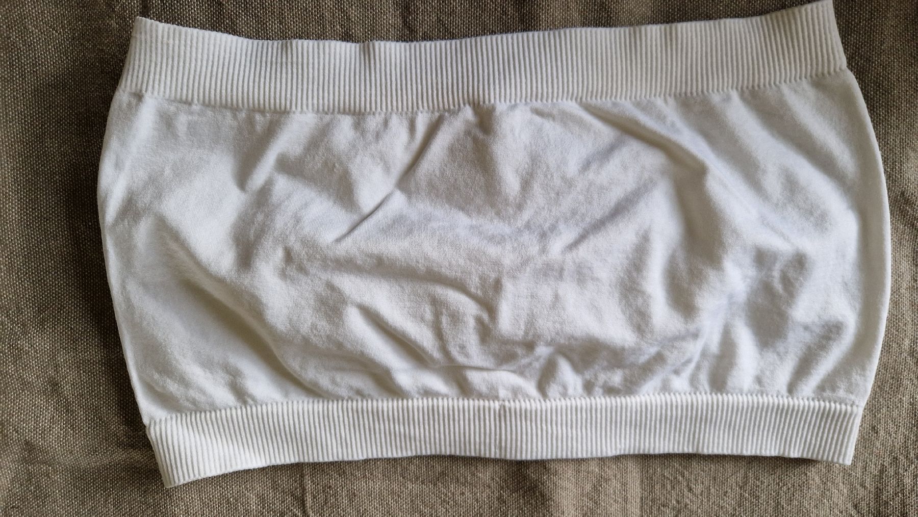 Top: Weisses Bandeau-Bustier Top, Gr. M – Usato da Oberengstringen venduto da Asteroid56 1