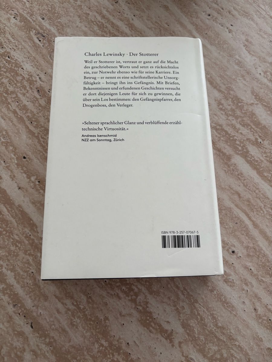 Bücher: Buch - Der Stotterer – Neu (gemäss Beschreibung) aus Kreuzlingen von MFabiana 2