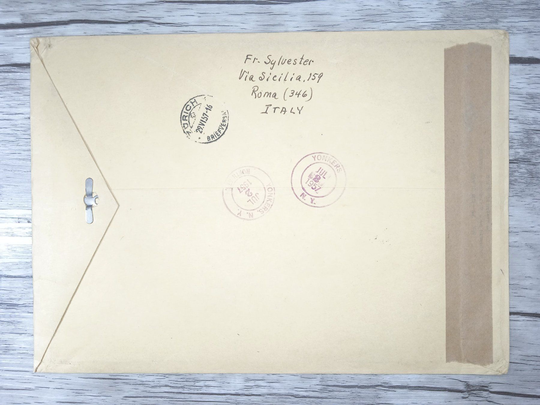 Tutti i francobolli: TR68 Enveloppe Grand Format Vaticane 1957 – Usato da Cousset venduto da Patrick_Collections 1