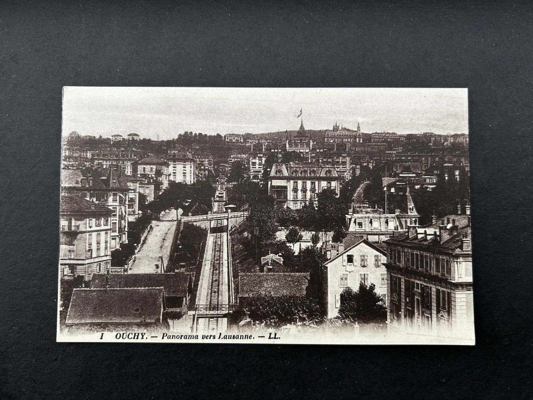 Ansichtskarten: Ouchy - Lausanne, Panorama alt – Gebraucht aus Hefenhofen von Bierinder