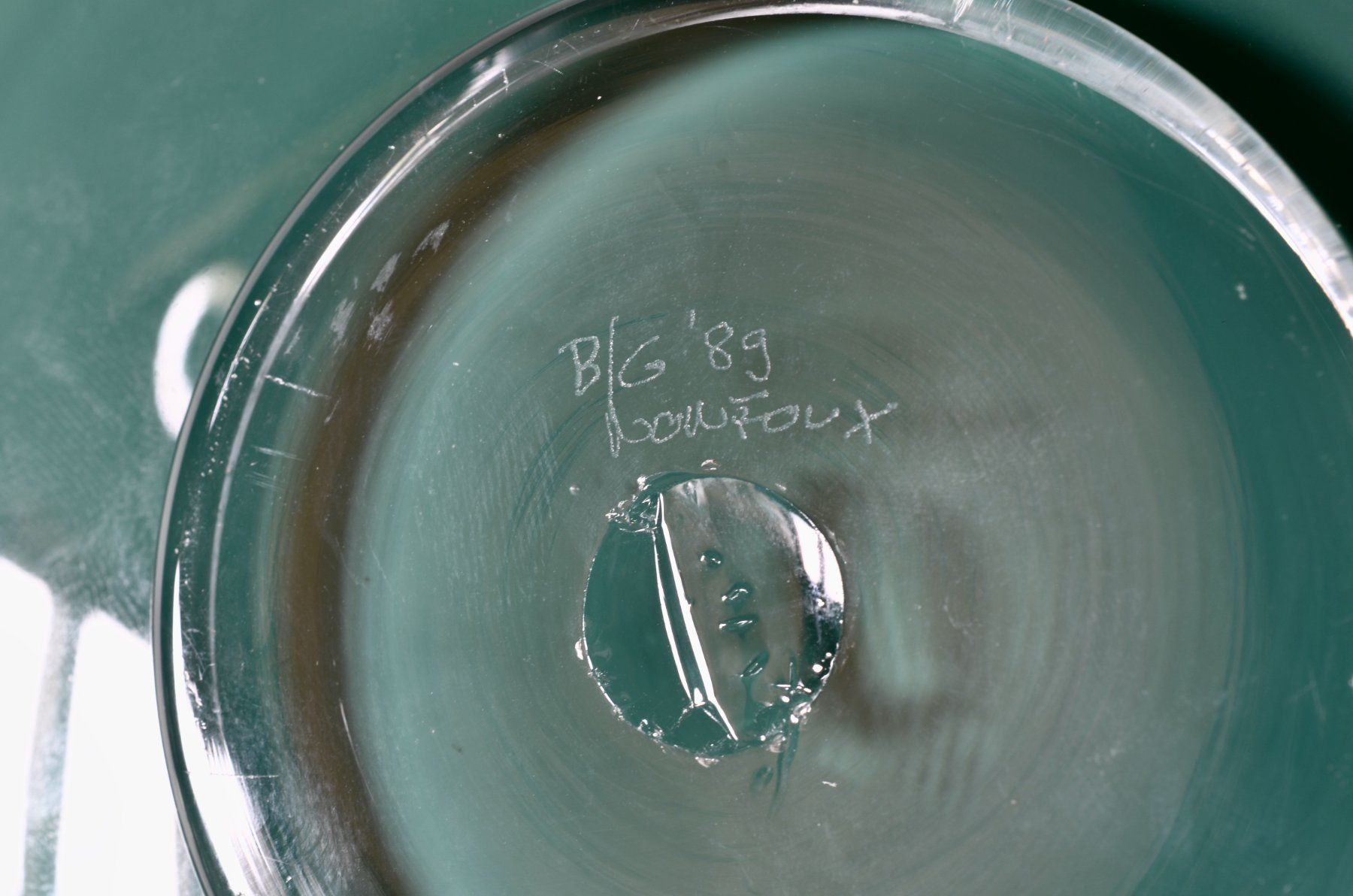 Bicchieri: Glasschale von Baldwin & Guggisberg, 1989. – Usato da Meilen venduto da glenbeigh 6