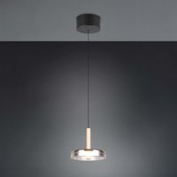 LED Pendelleuchte, Glas, 22 cm Ø