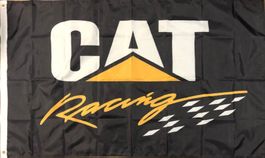 CAT Racing Fahne Caterpillar Nascar USA Baumaschine Bagger