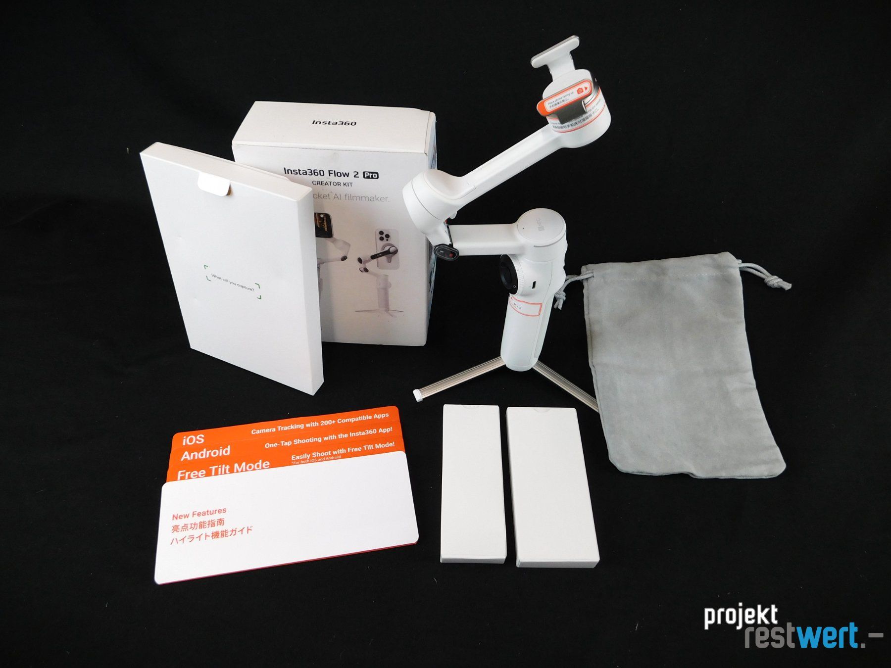 Insta360 Staffe: Insta360 Flow 2 Pro Creator Kit von INSTA360 – Nuovo (secondo la descrizione) da Bülach venduto da restwert_buelach