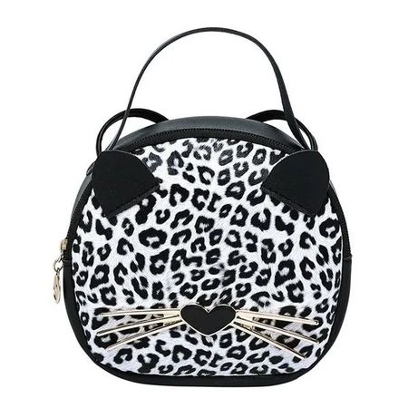 Katzenhandtasche Schneeleopardmuster