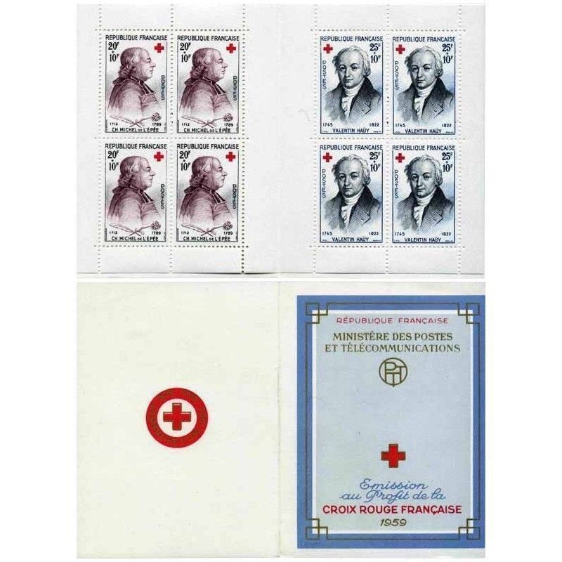 Tutti i francobolli: () Carnet Croix-Rouge 1959 (num. Y&T 2008) – Nuovo e nell'imballaggio originale da Lausanne venduto da ffhoud