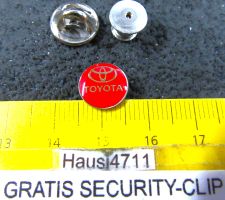 TOYOTA AUTO LOGO WINZIG-KLEIN PIN MIT SECURITY-CLIP KLEIN