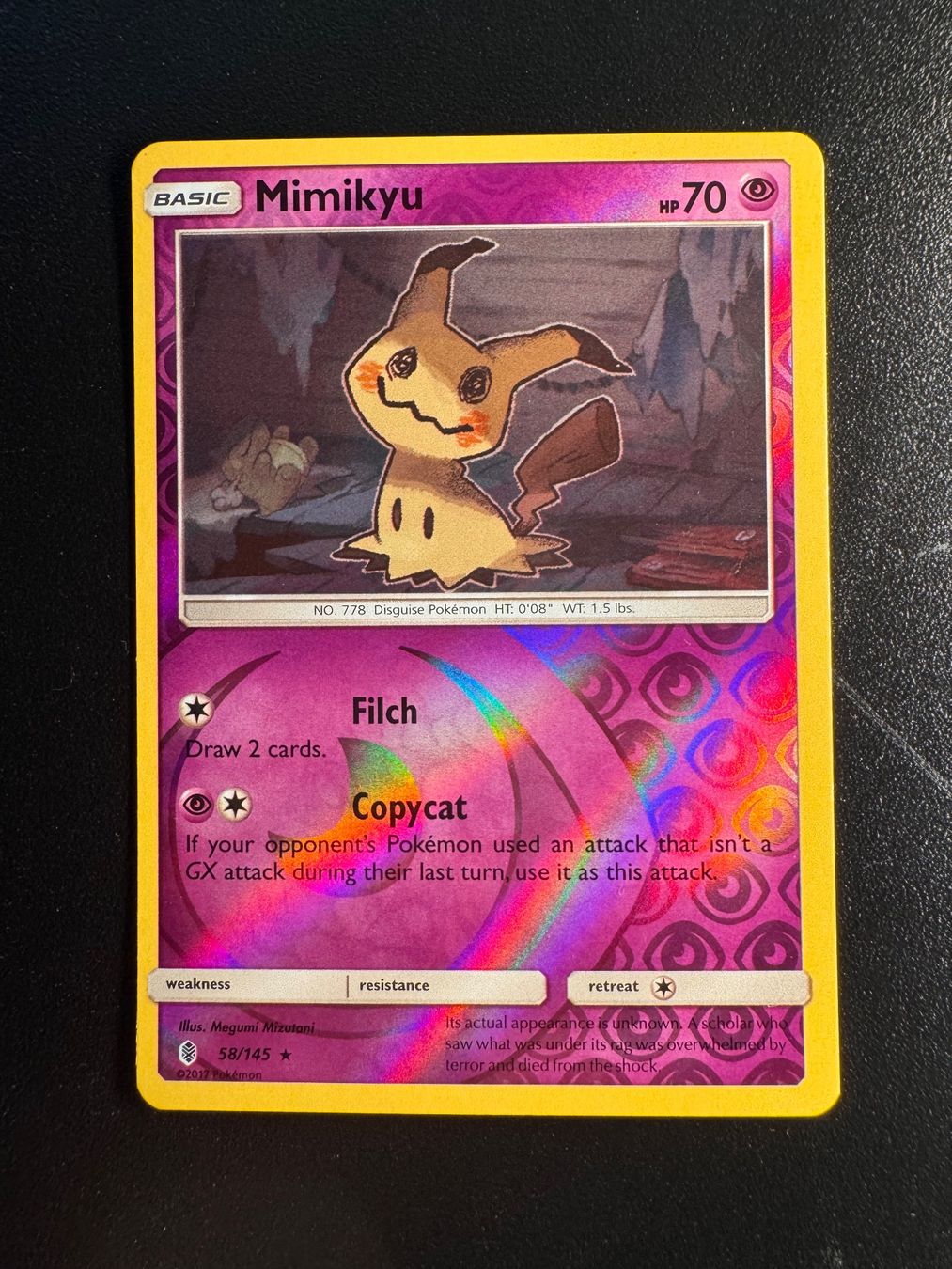 Pokémon Cartes à collectionner: Pokemon Mimikyu GRI58 Reverse – D'occasion à Corticiasca par gio_yp69