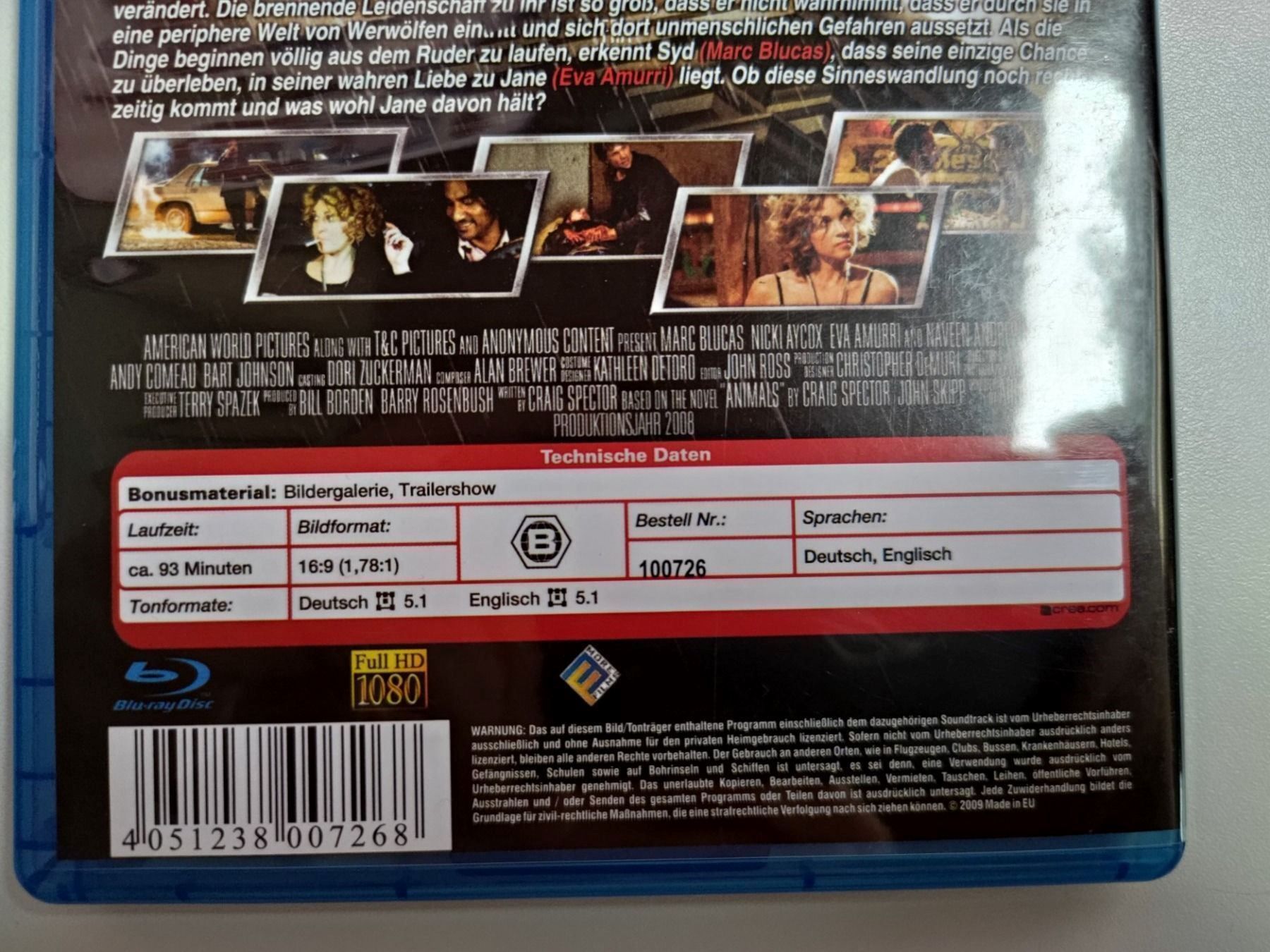 Tutti i DVDs: Animals - Das tödlichste Raubtier ist in – Usato da Liestal venduto da Kratzilla 3