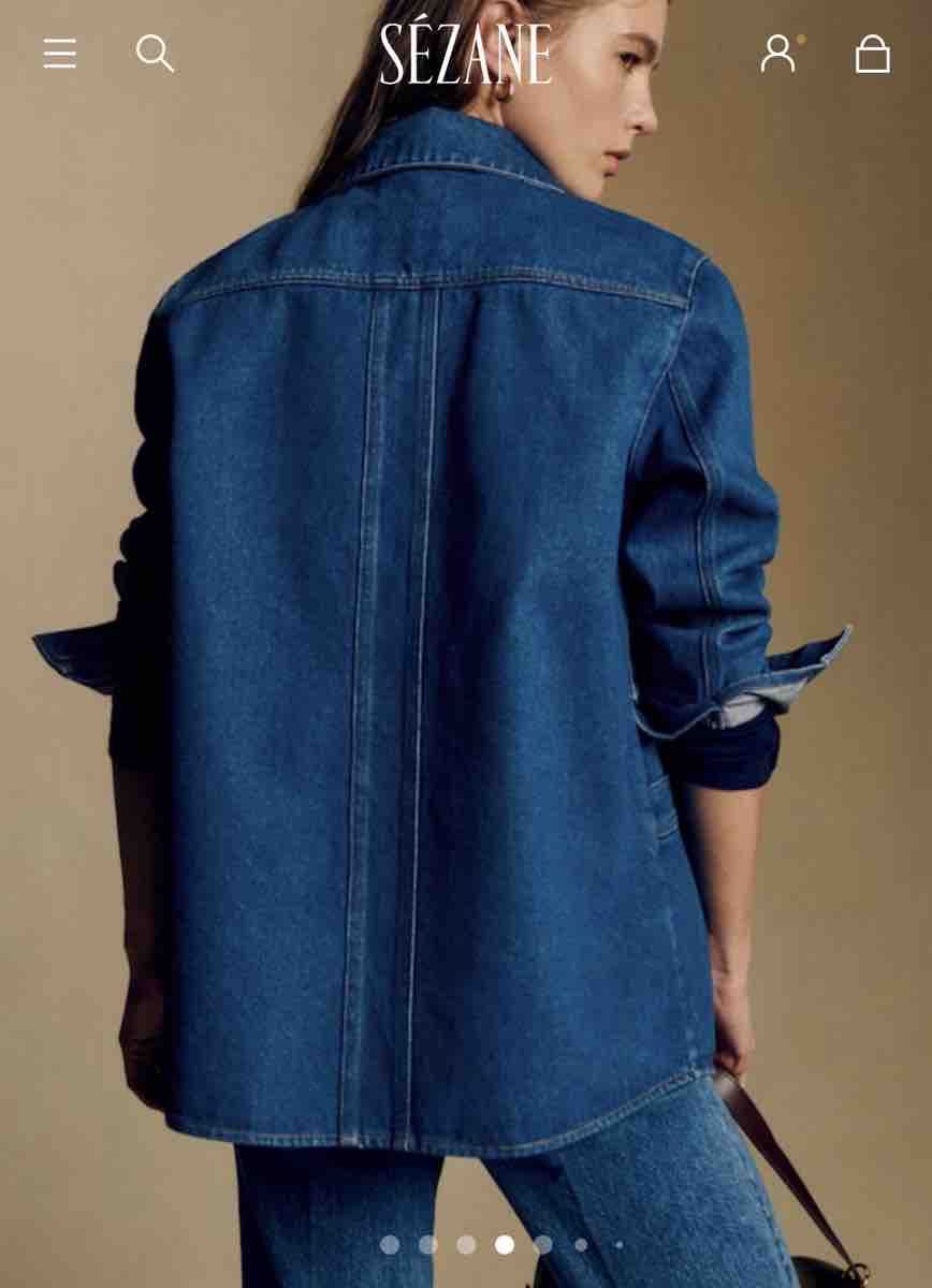 Sezane Giacche: Sezane Will Jacket Denim Blue Size M Like New – Nuovo (secondo la descrizione) da Zürich venduto da chisabella 2