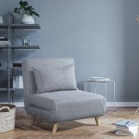 24227 - Schlafsessel SNOOP Klappsessel - Webstoff Grau