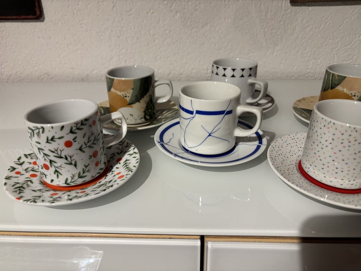 Pfister Tazze: 7 ESPRESSO Tassen&Unterteller – Nuovo (secondo la descrizione) da Zeihen venduto da barackconti 1