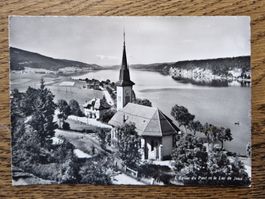 L' Eglise du Pont et le Lac de Joux 1963