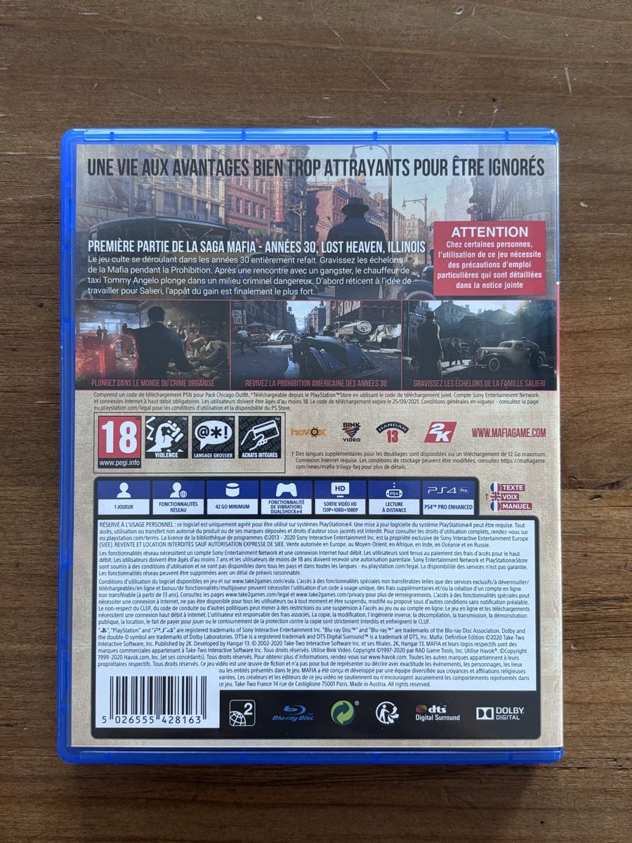 Sony Giochi: MAFIA Definitive Edition - inkl. Original Poster – Nuovo e nell'imballaggio originale da Ipsach venduto da DealDepot.01 1