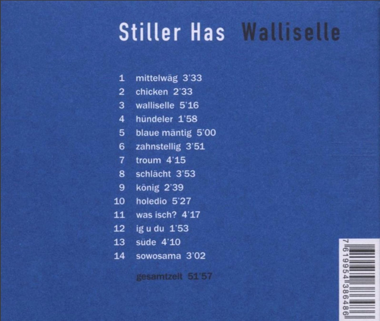 CD: Stiller Has - Walliselle – Usato da Brunnen venduto da Barfly5 1