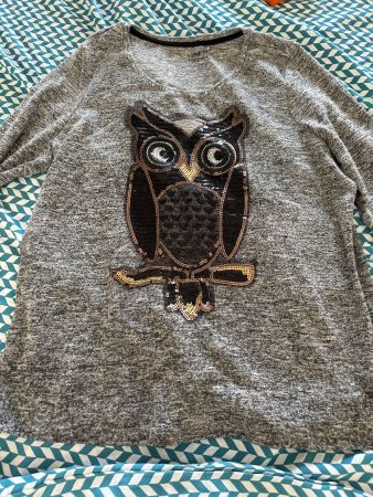 Pull hibou matière légère