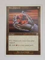 Magic Karte Fire Diamond 7th Edition englisch Zustand gut