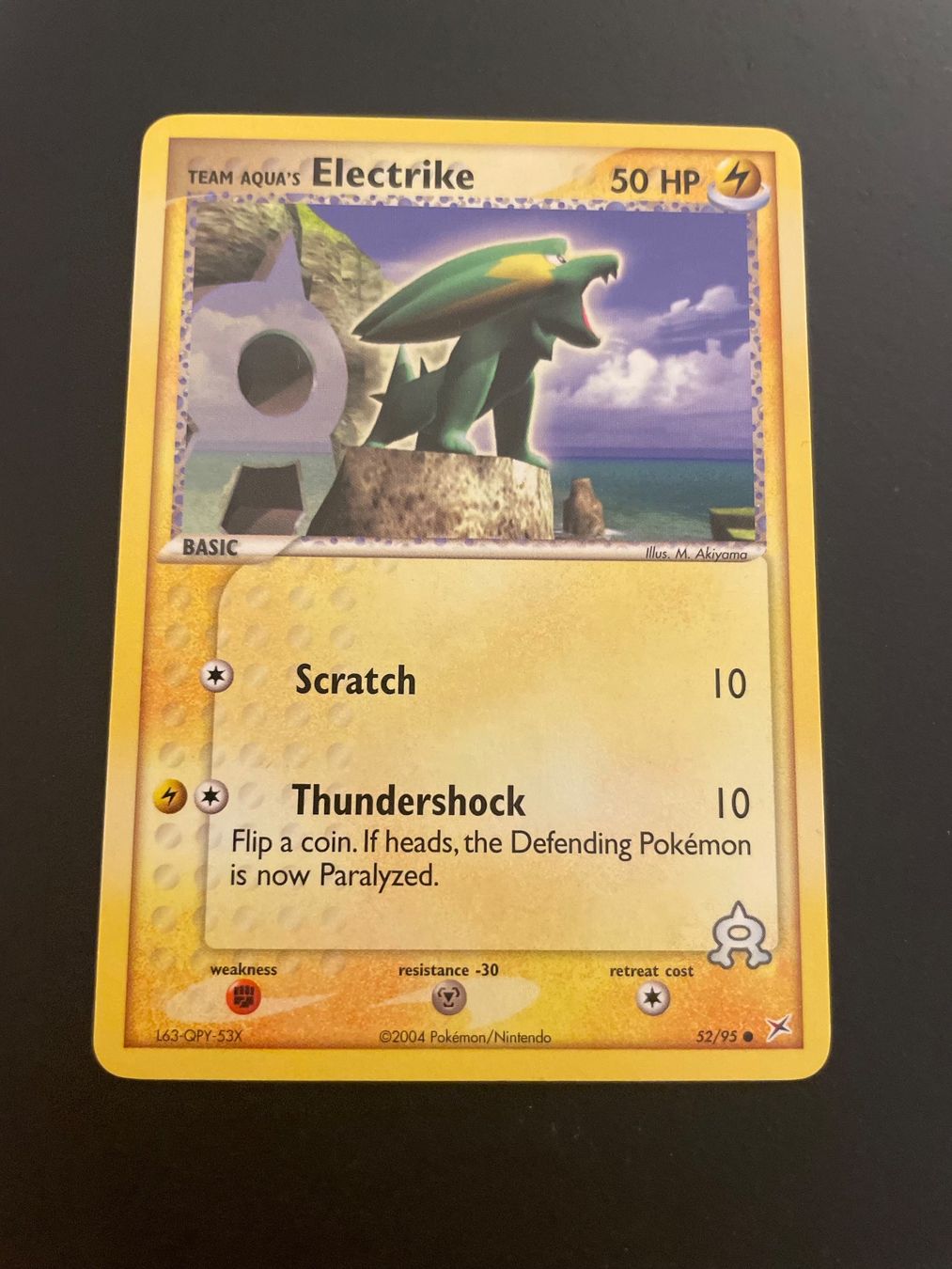 Pokémon Carte collezionabili: Electrike 52/95 EX Team Magma VS Team Aqua – Usato da Zürich venduto da pokemon_cards