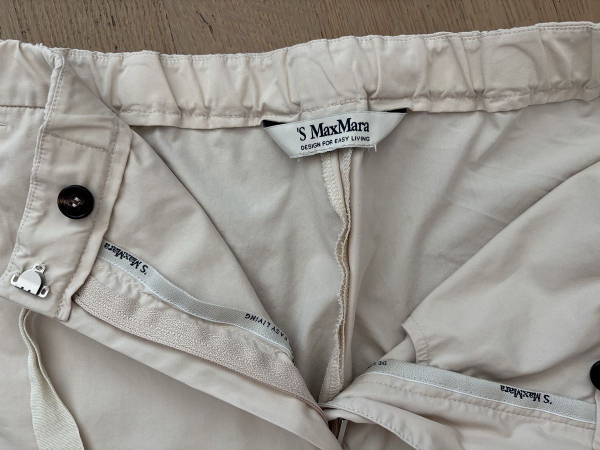 Max Mara Hosen: Max Mara Hose, Baumwolle, grau beige in 38 – Neu (gemäss Beschreibung) aus Luzern von Magda1914 2