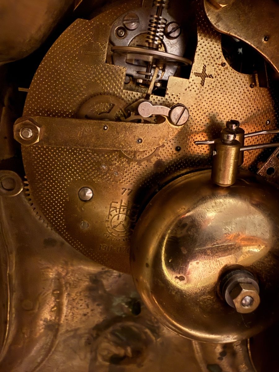 Orologi da terra & Orologi da parete: Antike Kaminuhr, Standuhr Barock Uhr Messing oder Bronze – Usato da Goldach venduto da Messerguru 6