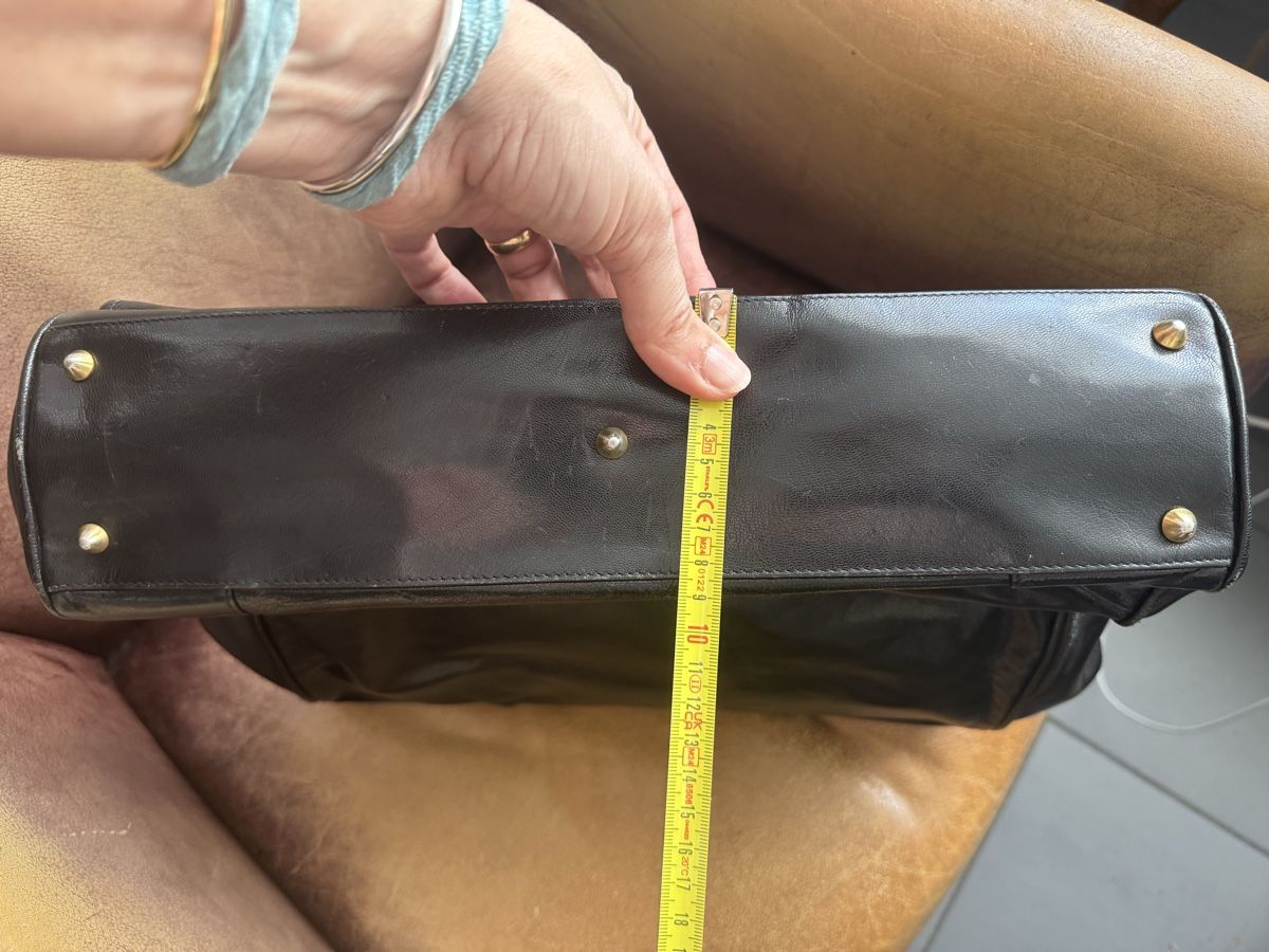 Borse: Vintage Leder Locher Tasche Ledertasche – Usato da Obfelden venduto da cesarina10 7