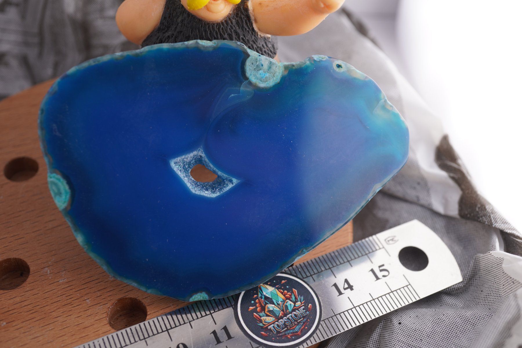 Minerali & Pietre curative: Achat Blau     Scheibe     wow     Ab 1.-(1) – Nuovo e nell'imballaggio originale da Eschenbach SG venduto da topstone 7