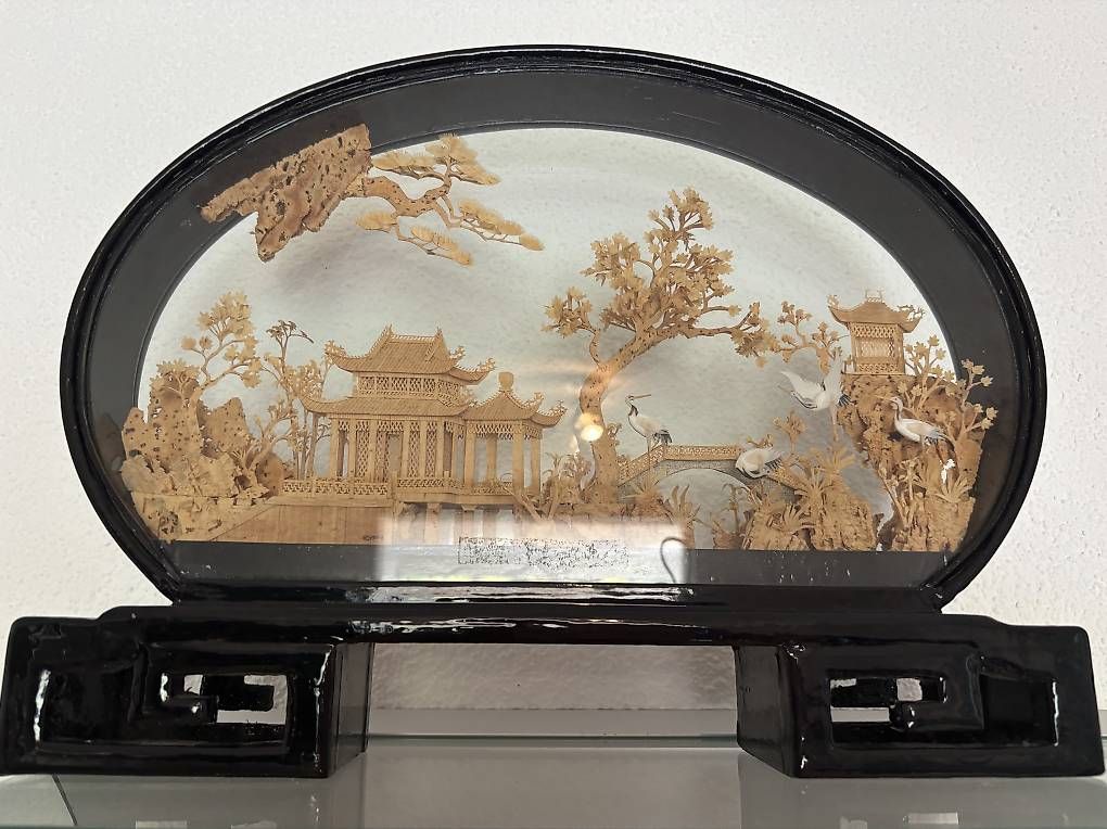 Tutte le decorazioni: Chinesisches Kork-Diorama unter Glas – Usato da Thun venduto da eli_2wd9